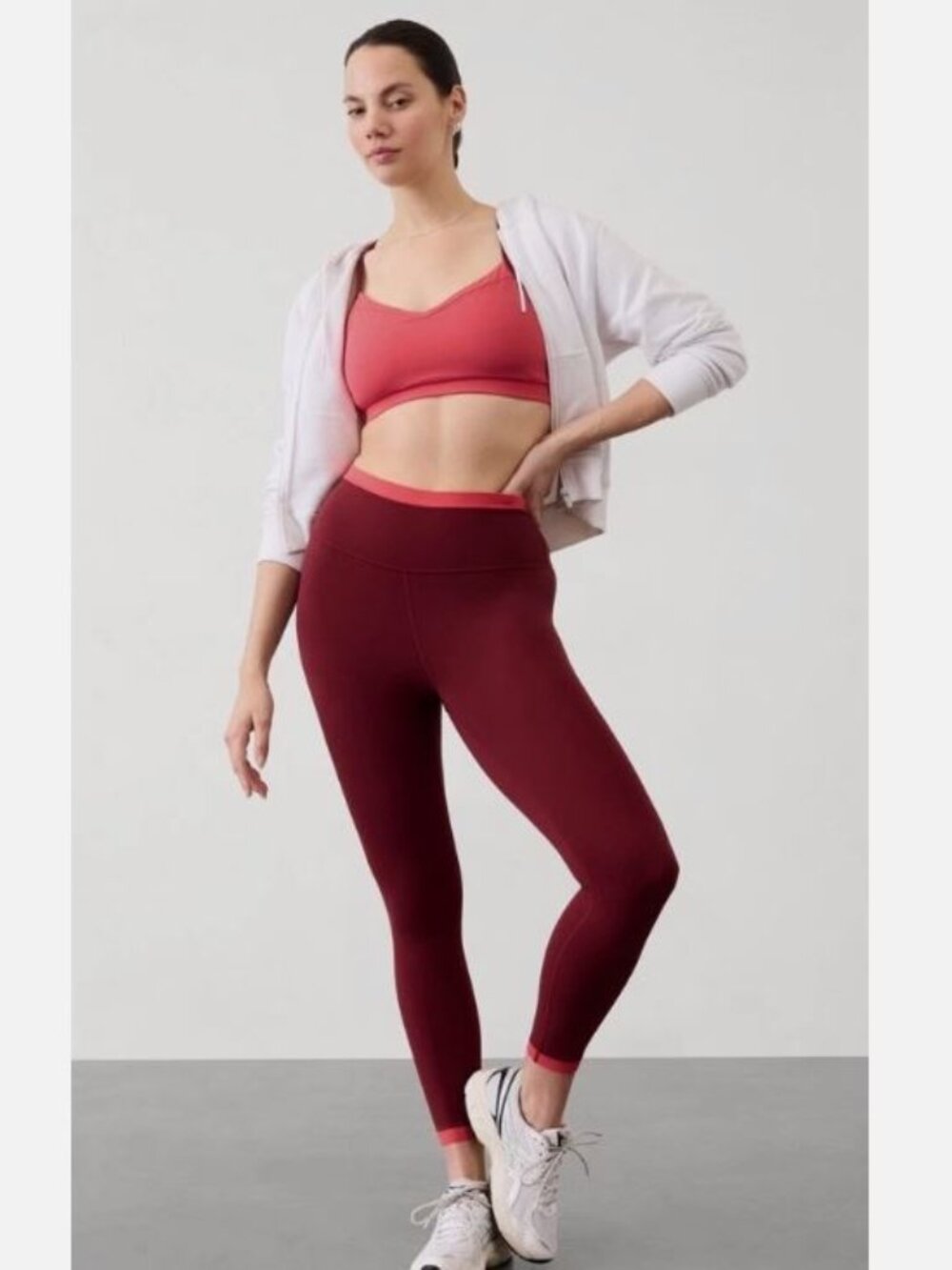 Athleta Transcend Tipped 7/8 Leggings, Size XS